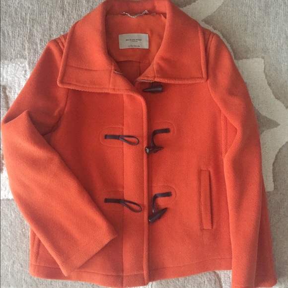 burberry orange coat